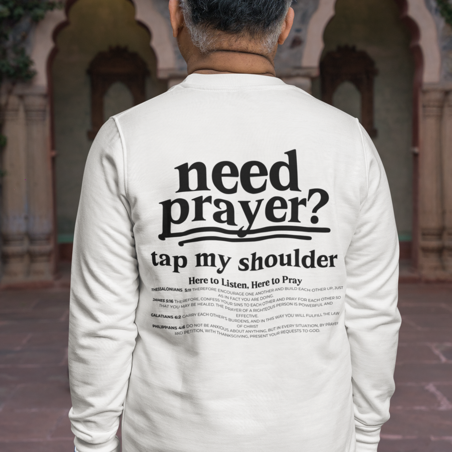 Unisex Inspirational Need Prayer? Tap My Shoulder We Can Pray Trendy T-shirt