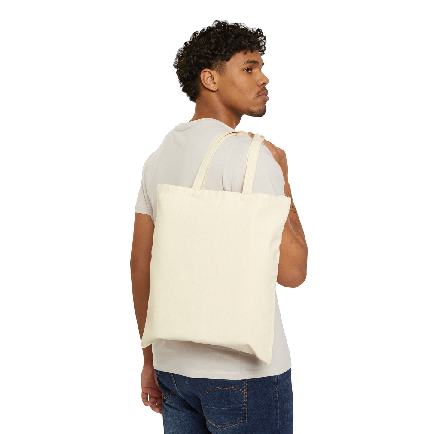 Spanish Need Prayer? Tap my Shoulder Cotton Canvas Tote