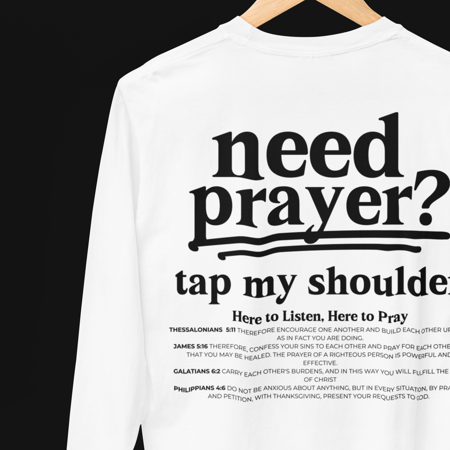 Need Prayer? Tap My Shoulder We Can Pray T-shirt