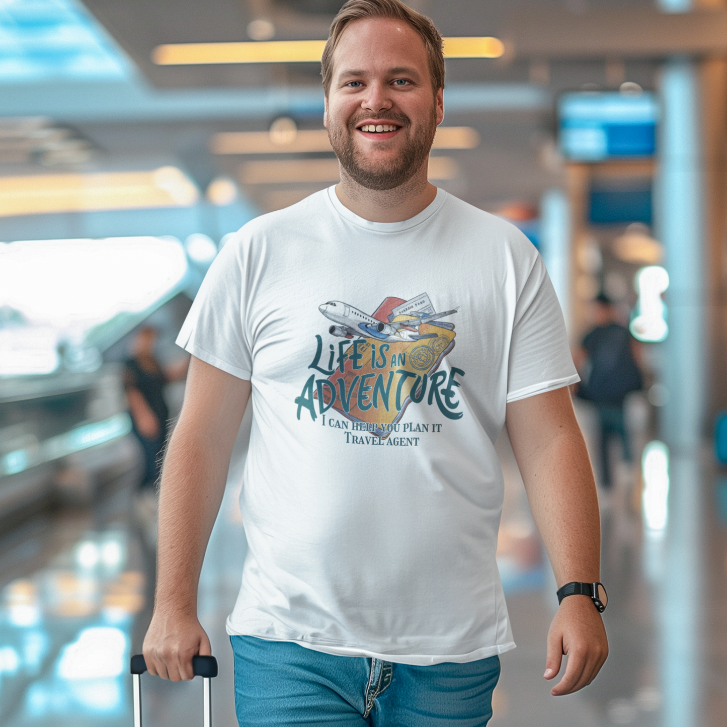 Travel Agent Unisex Tee - Life is an Adventure Shirt