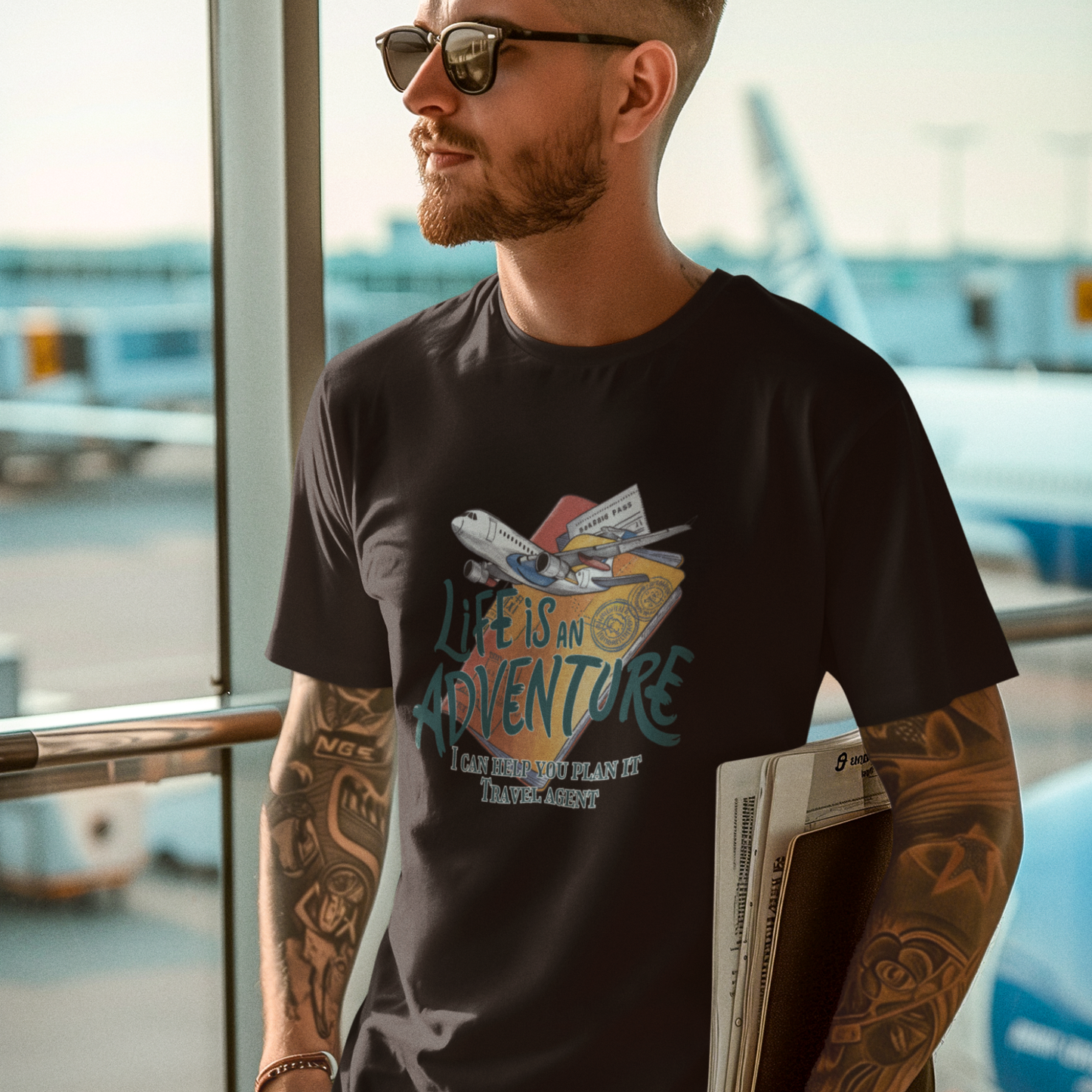 Travel Agent Unisex Tee - Life is an Adventure Shirt