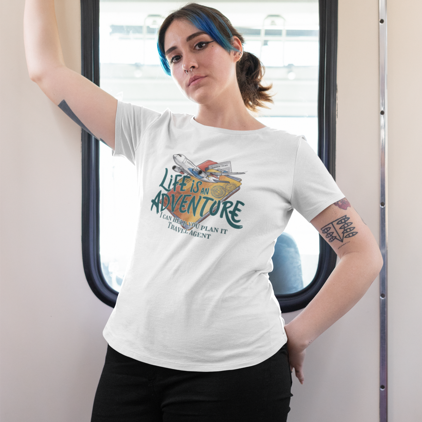 Travel Agent Unisex Tee - Life is an Adventure Shirt