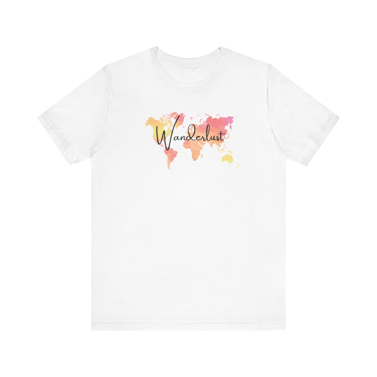 Wanderlust Globe Tee- Pink