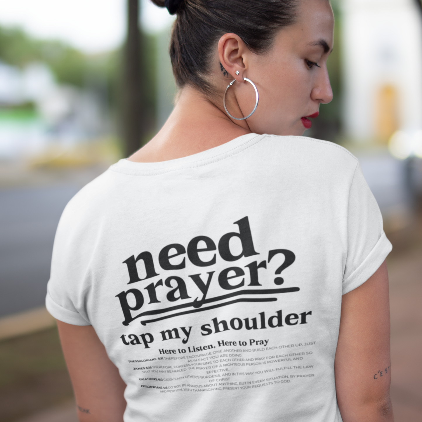 Need Prayer?  Tap My Shoulder Pray Together Tee