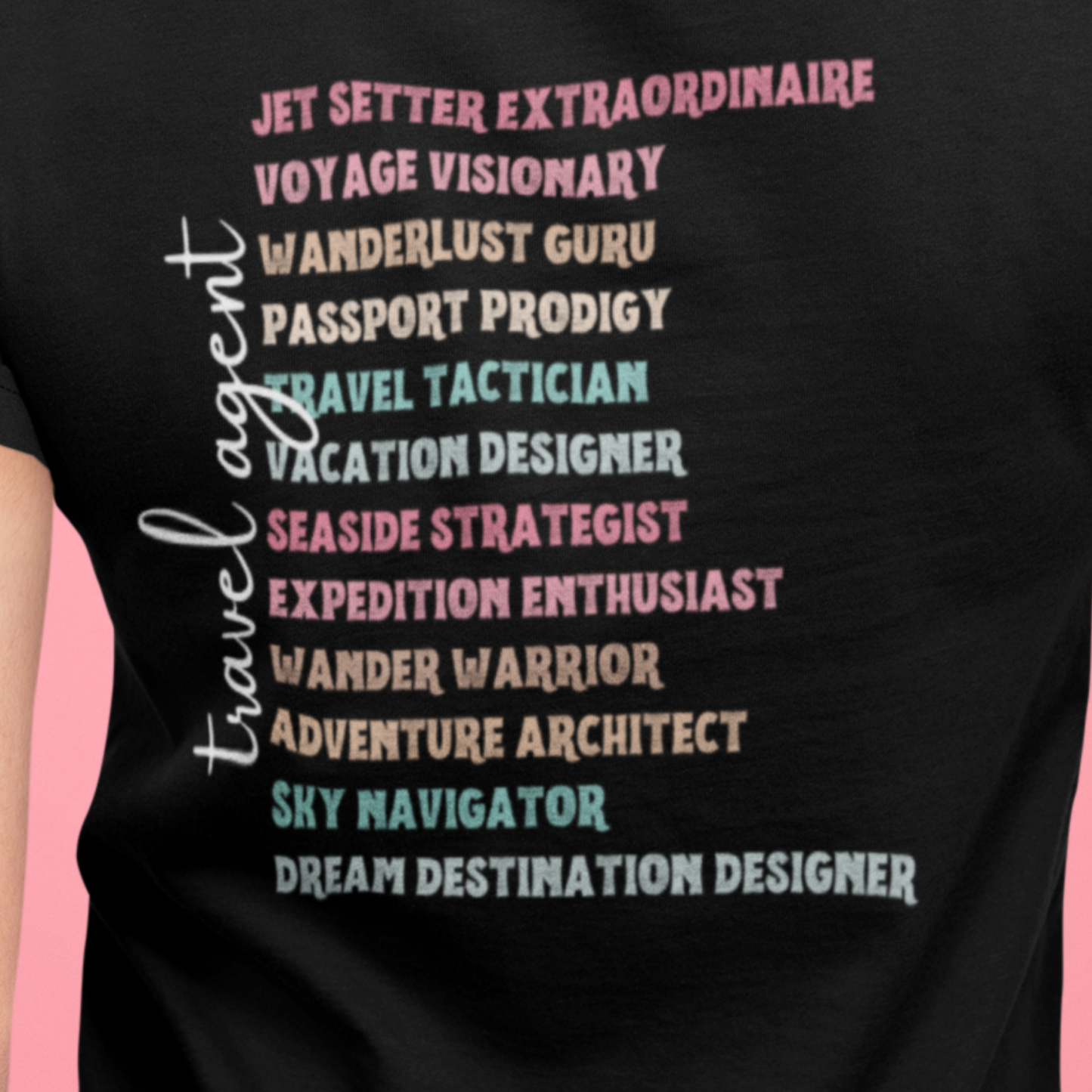Travel Agent V-Neck T-Shirt - Dream Destination Designer