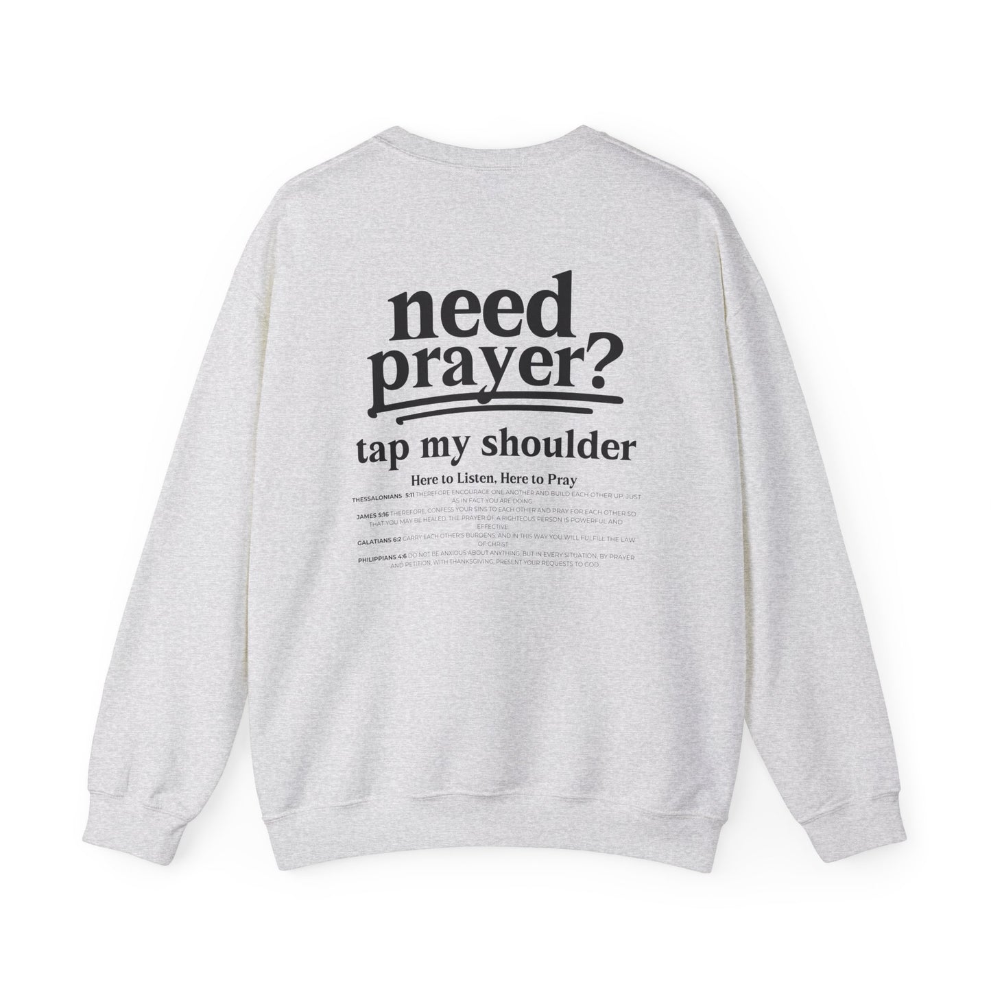Need Prayer? Tap My Shoulder We Can Pray Trendy Sweatshirt