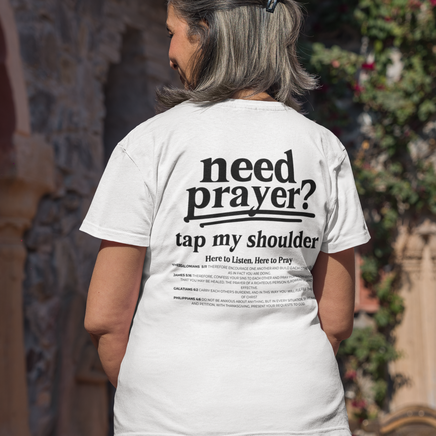Need Prayer?  Tap My Shoulder Pray Together Tee
