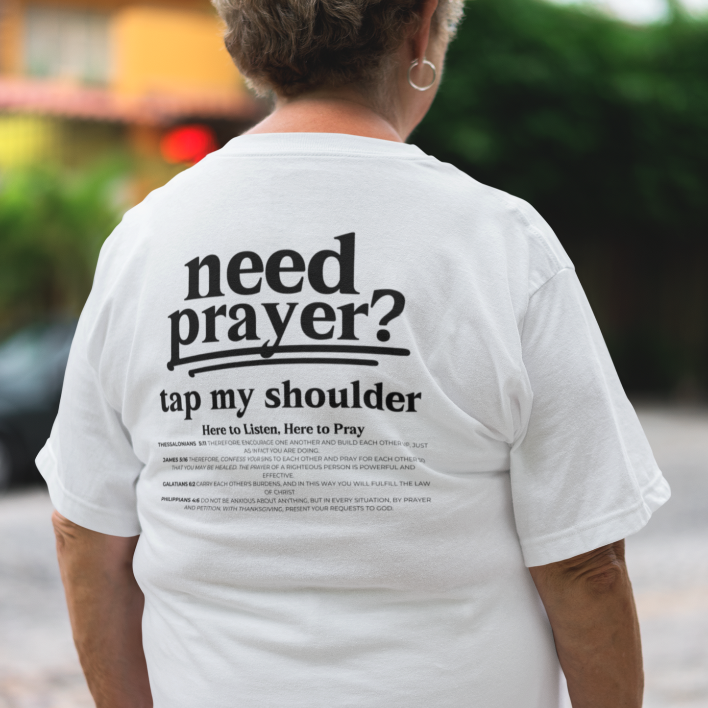 Need Prayer?  Tap My Shoulder Pray Together Tee